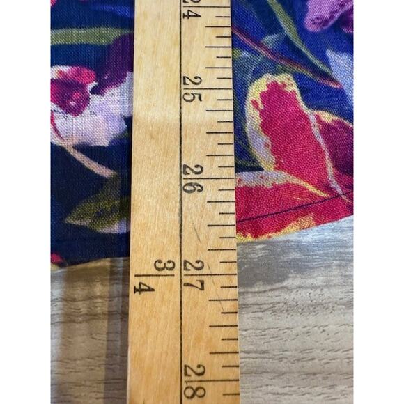 Tommy Bahama Women's 100% Linen Floral Tropical Short Sleeve Top - Size L - Picture 6 of 15